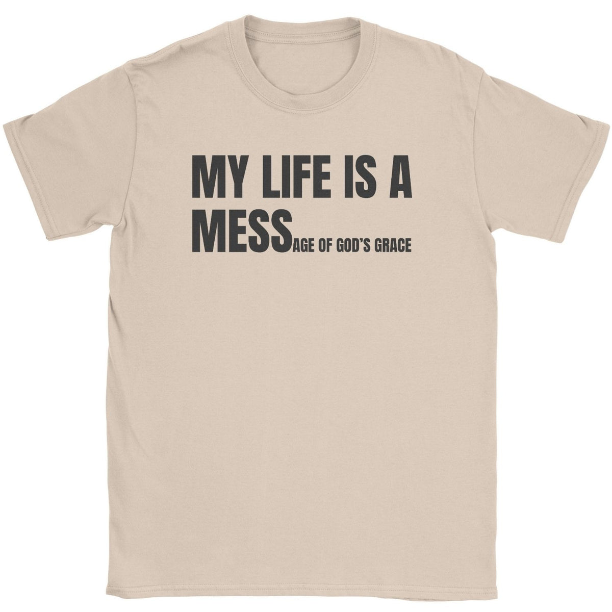 A Message of Grace Scripture Tee – Christian Apparel – By Design Threads