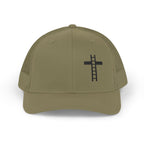 Builders Mark Christian Hat Front View – Faith Based Accessories – By Design Threads