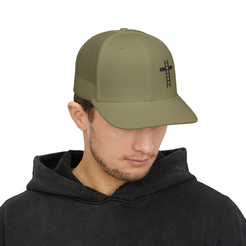 Builders Mark Christian Hat Lifestyle front – Faith Apparel – By Design Threads