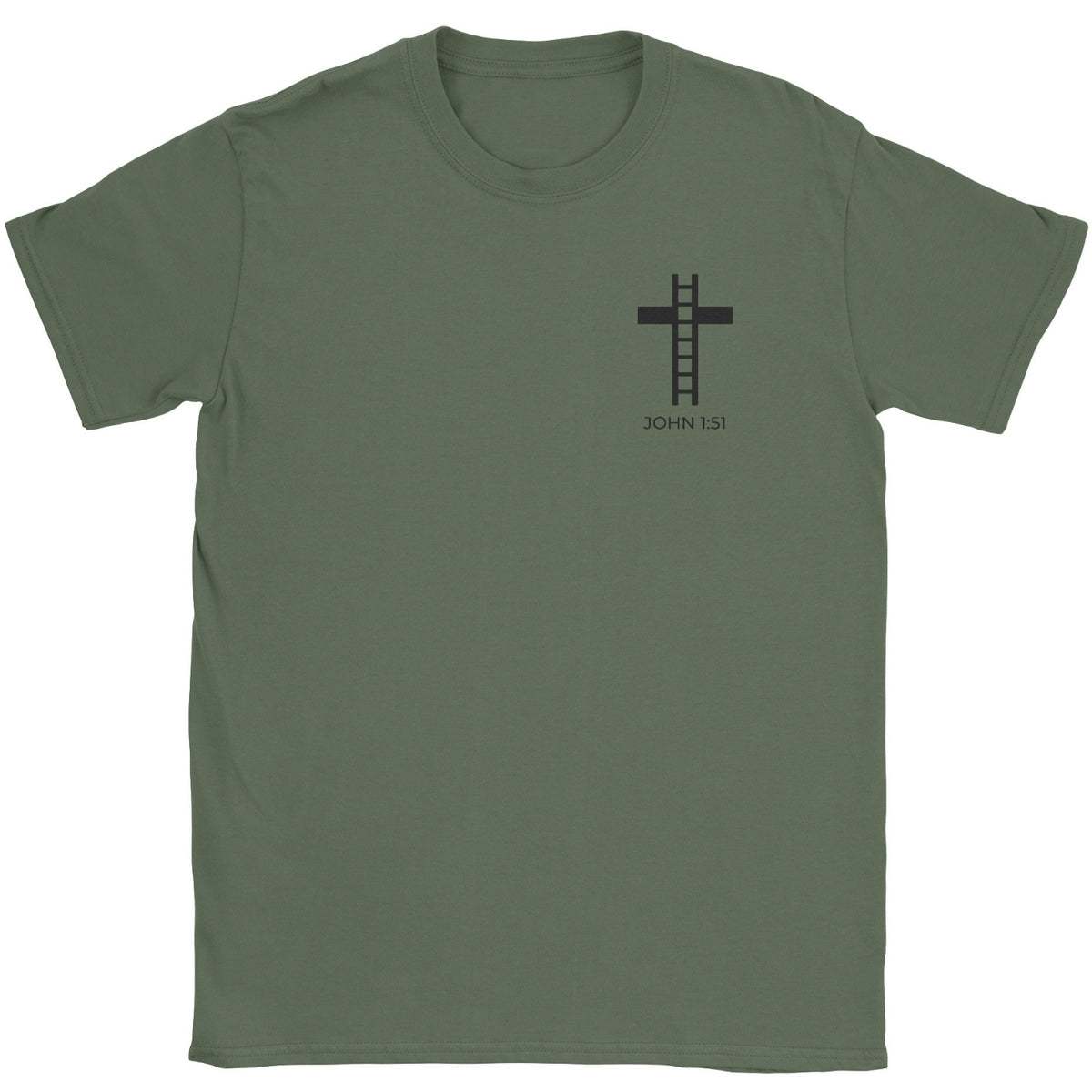 Builders Mark John 1:51 Faith Graphic Tee – Christian Streetwear – By Design Threads