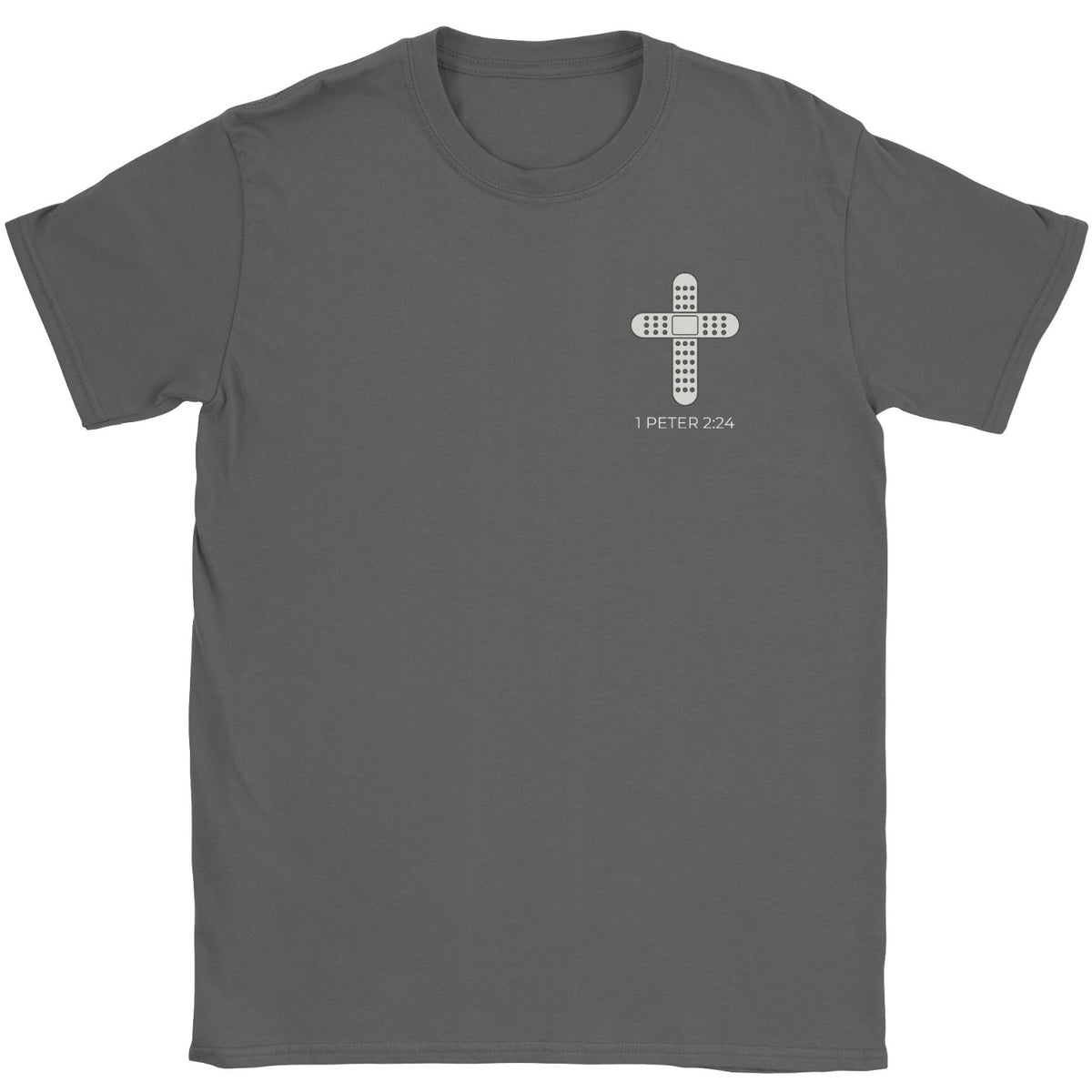 Healers Mark 1 Peter 2:24 Faith Graphic Tee – Christian Streetwear – By Design Threads