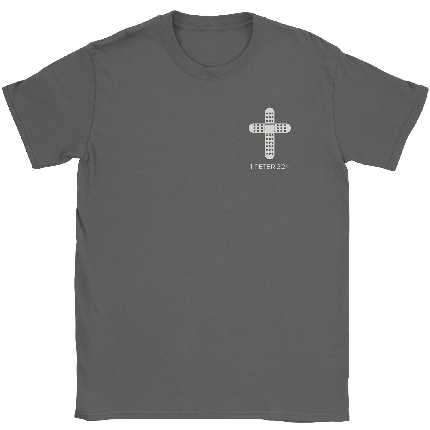Healers Mark 1 Peter 2:24 Faith Graphic Tee – Christian Streetwear – By Design Threads