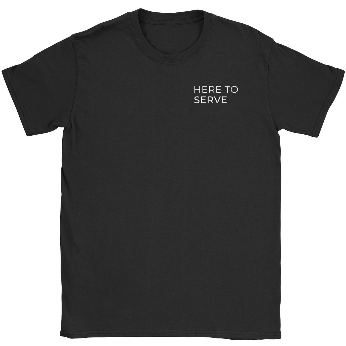 Here to Serve Tee – Christian Streetwear – By Design Threads