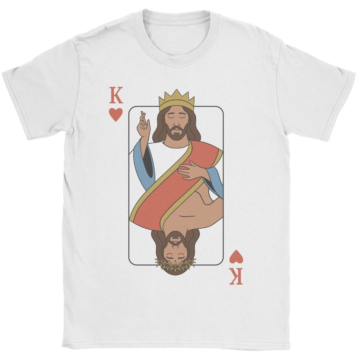 King of Hearts Christian Graphic Tee – Faith Based Apparel – By Design Threads