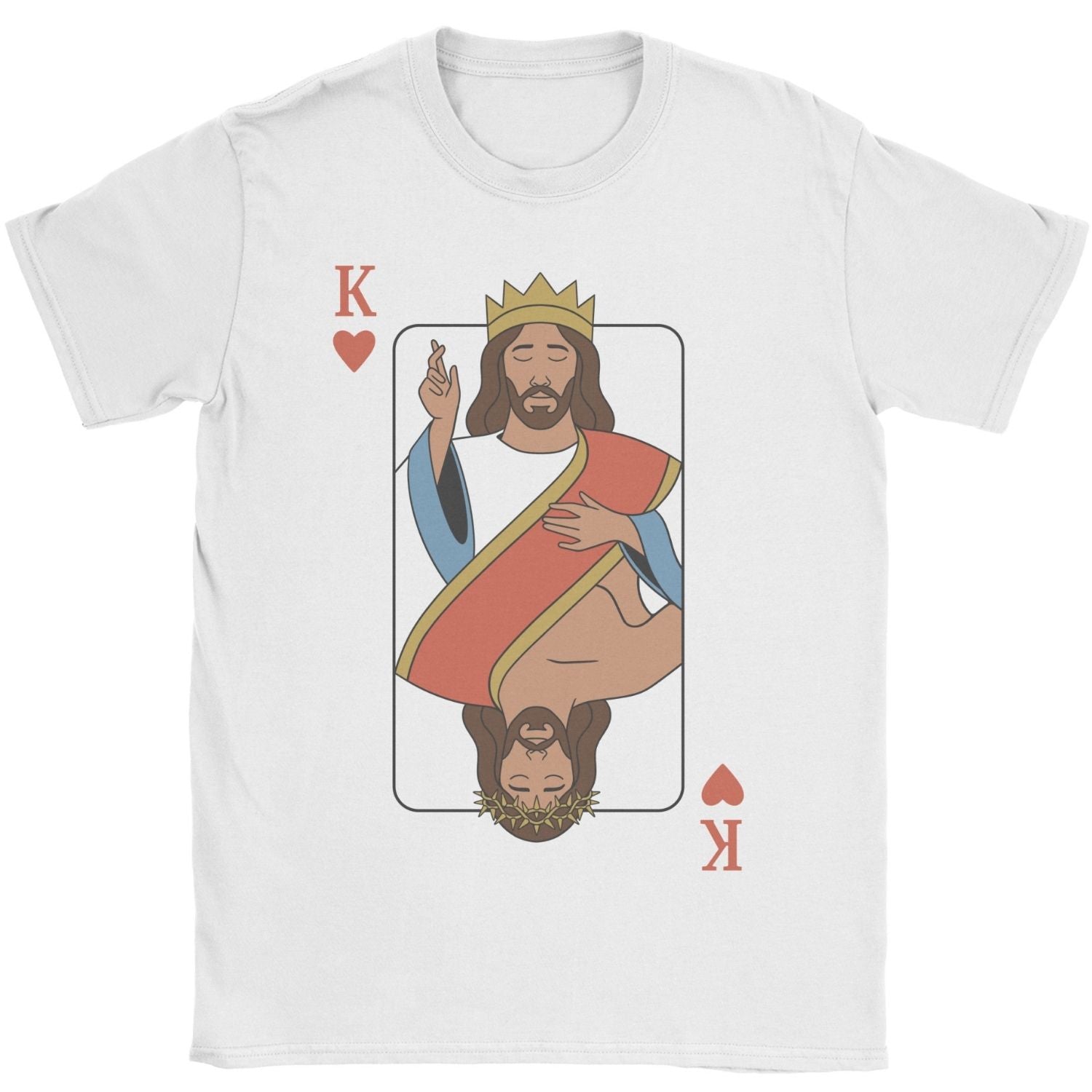 King of Hearts Christian Graphic Tee – Faith Based Apparel – By Design Threads