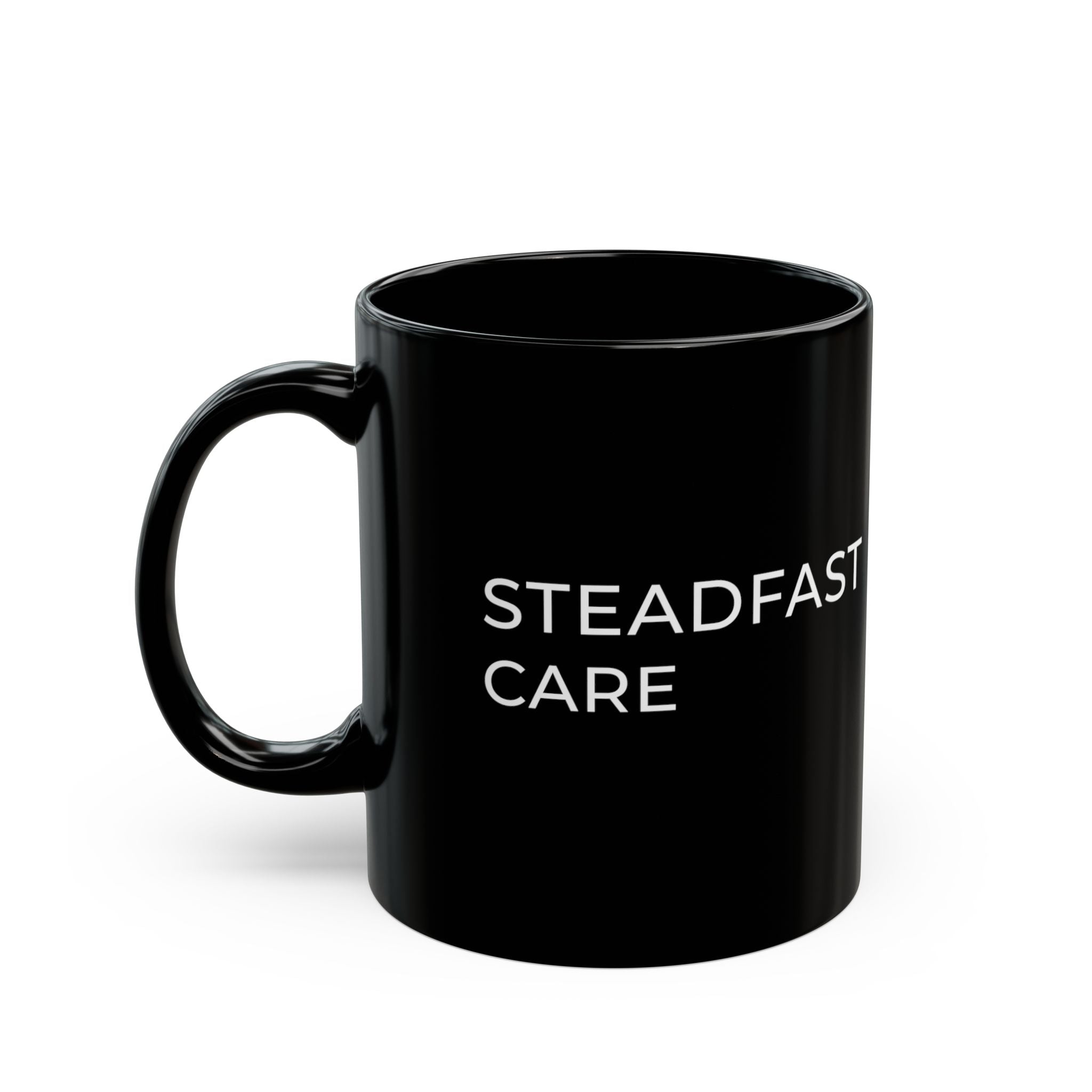 Steadfast Care 11oz Mug – Faith Based Gifts – By Design Threads